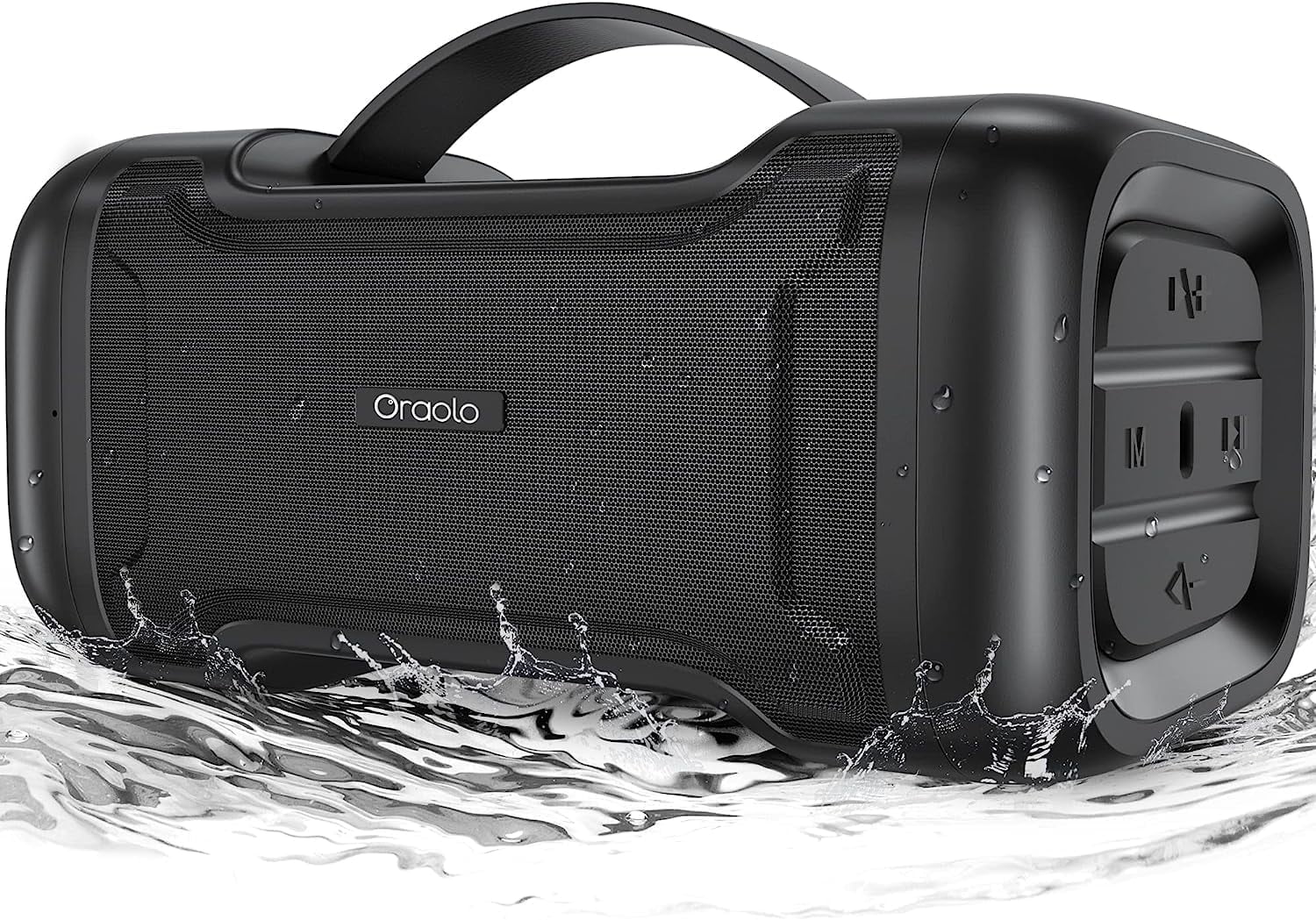 Oraolo Basser Bluetooth Speaker with Deep Bass, Microphone, 24H