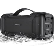 Oraolo Bluetooth Speaker with Deep Bass Basser Portable Speakers Wireless Stereo Sound, IPX6 Waterproof, TF/SD Card, AUX-in, USB Input, Built-in Mic, 24H Playtime for Home Party Outdoor Beach Pool