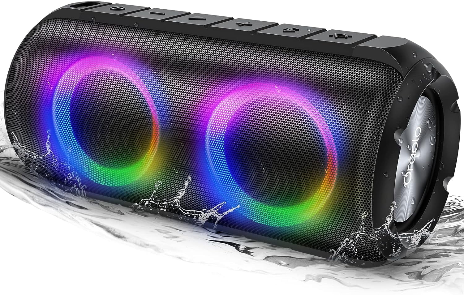 Portable Bluetooth Speaker, Wireless Speaker with 10W Loud Stereo Sound,  Outdoor Speakers with Bluetooth 5.0, 30H Playtime,66ft Bluetooth Range,  Dual