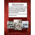 thumbnail image 1 of An Oration in Commemoration of the Birth of Our Illustrious Washington : Pronounced at Windsor, February 22, 1812, Before the Washington Benevolent Society., 1 of 1