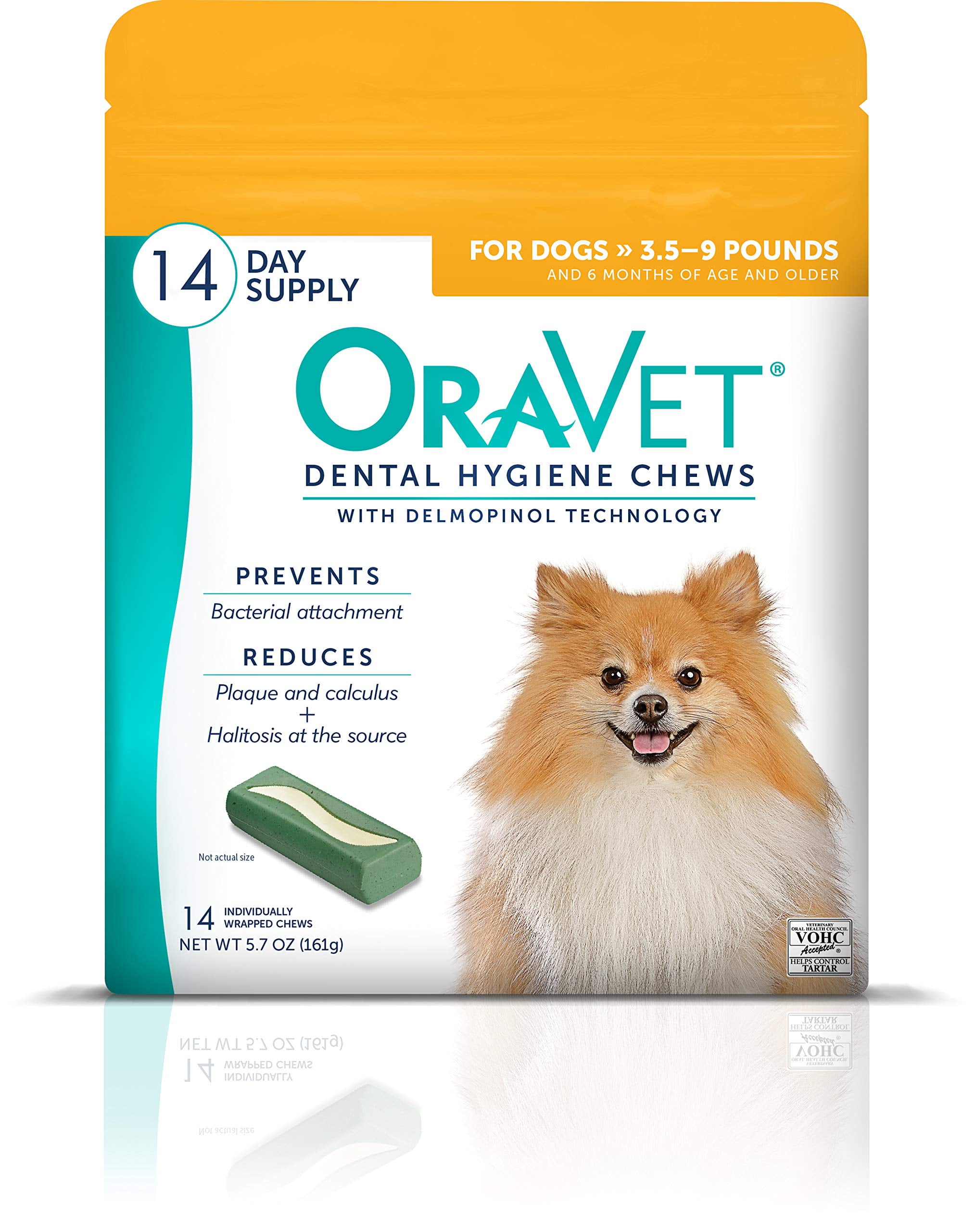 Oravet 14 Count Dental Hygiene Chew for Small Dogs Teeth Cleaning Tartar Plaque Health Walmart