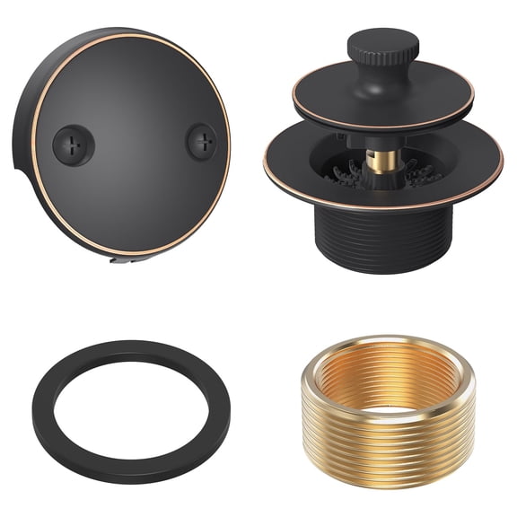 Orb Oil Rubbed Brass Bathtub Drain Trim Conversion Kit