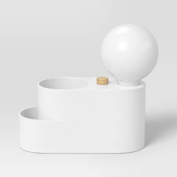 Orb Shade Organizer Novelty Table Lamp White