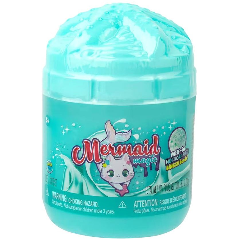 Orb G.O.A.T. Mermaid Magic Slime (Mix-in Holographic Bingsu Beads!)