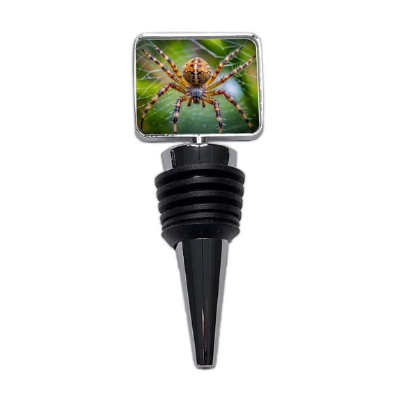 Orb Weaver Spider Wine Bottle Stopper Cap Plug