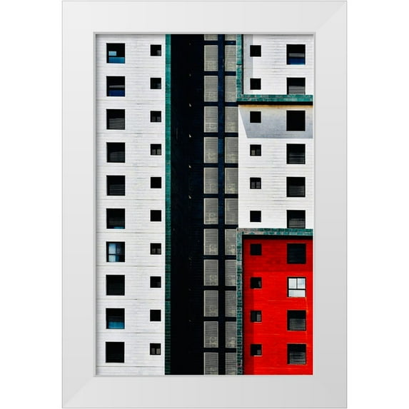 Orbach, Arnon 17x24 White Modern Wood Framed Museum Art Print Titled - Facade - Gani Tikva