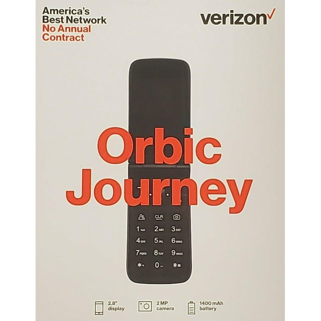 Orbic Journey V Verizon Prepaid 4g LTE Flip Phone - Black - Walmart.com