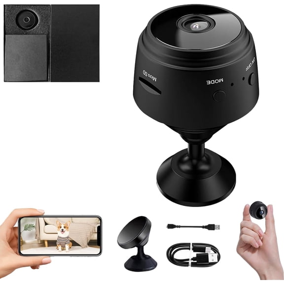 Orbicam - Orbicam Magnetic Mini Security Camera, Security Camera, Mini 1080p Hd, Night Vision Motion Detection Security Cam with App (1 Pcs)