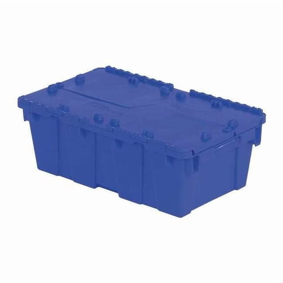 Orbis Attached Lid Container,Blue,Solid,HDPE FP075 Blue