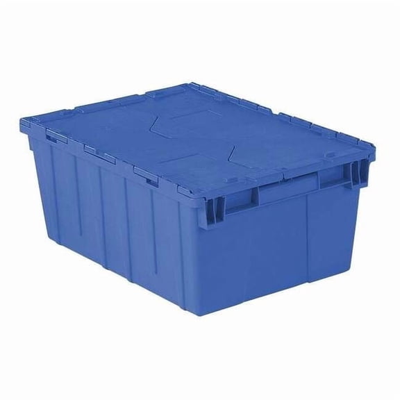 Orbis Attached Lid Container,Blue,Solid,HDPE FP143 DARK BLUE