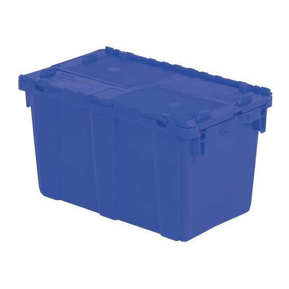 Orbis Attached Lid Container,Blue,Solid,HDPE FP151 Blue