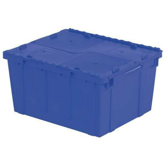Orbis Attached Lid Container,Blue,Solid,HDPE FP261 Blue