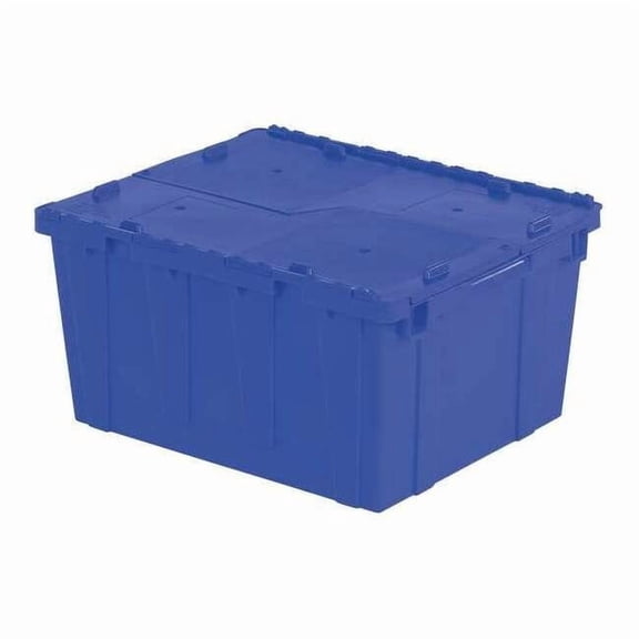 Orbis Attached Lid Container,Blue,Solid,HDPE FP261 Blue