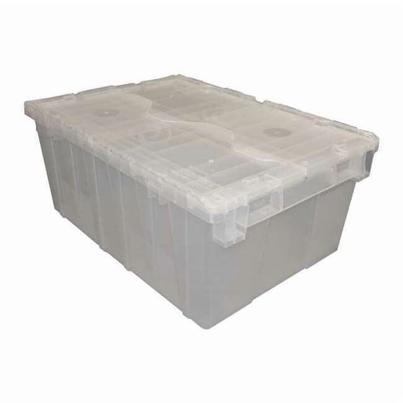 Orbis Attached Lid Ctr,Translucent,Solid,HDPE FP143 CLEAR