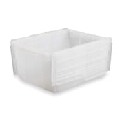 Orbis Attached Lid Ctr,Translucent,Solid,HDPE FP261 Clear