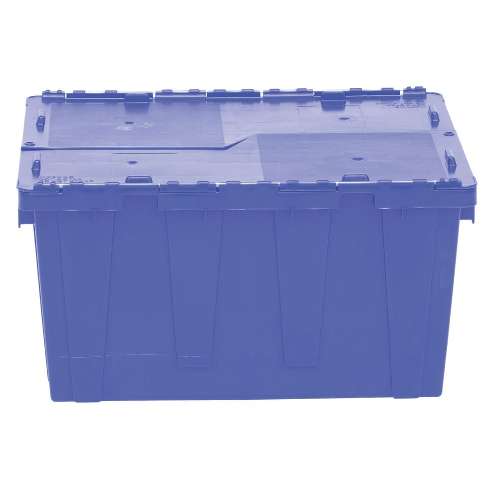 Orbis Grey Plastic FliPak® Stack-N-Nest Storage Tote With Lid - 27L x 17W  x 12 3/4D