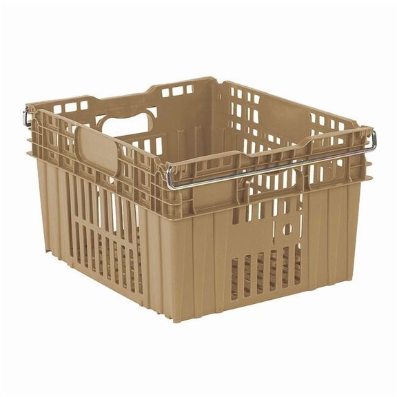 Orbis Stack and Nest Ctr,Beige,Vented,Plastic AF-21 Beige