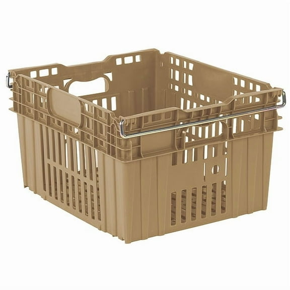 Orbis Stack and Nest Ctr,Beige,Vented,Plastic AF-21 Beige