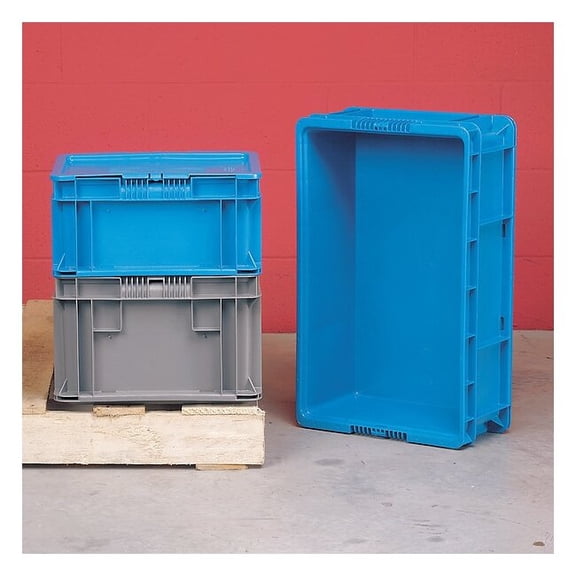 Orbis Straight Wall Ctr,Gray,Solid,Plastic NSO1215-7 GRAY