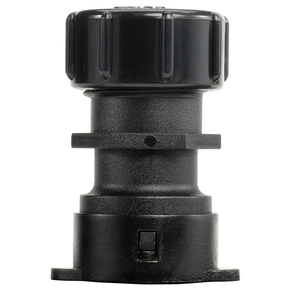 Orbit 1/2" Drip-Lock, Push-Fit Irrigation End Cap, Black, Heavy-Duty Plastic