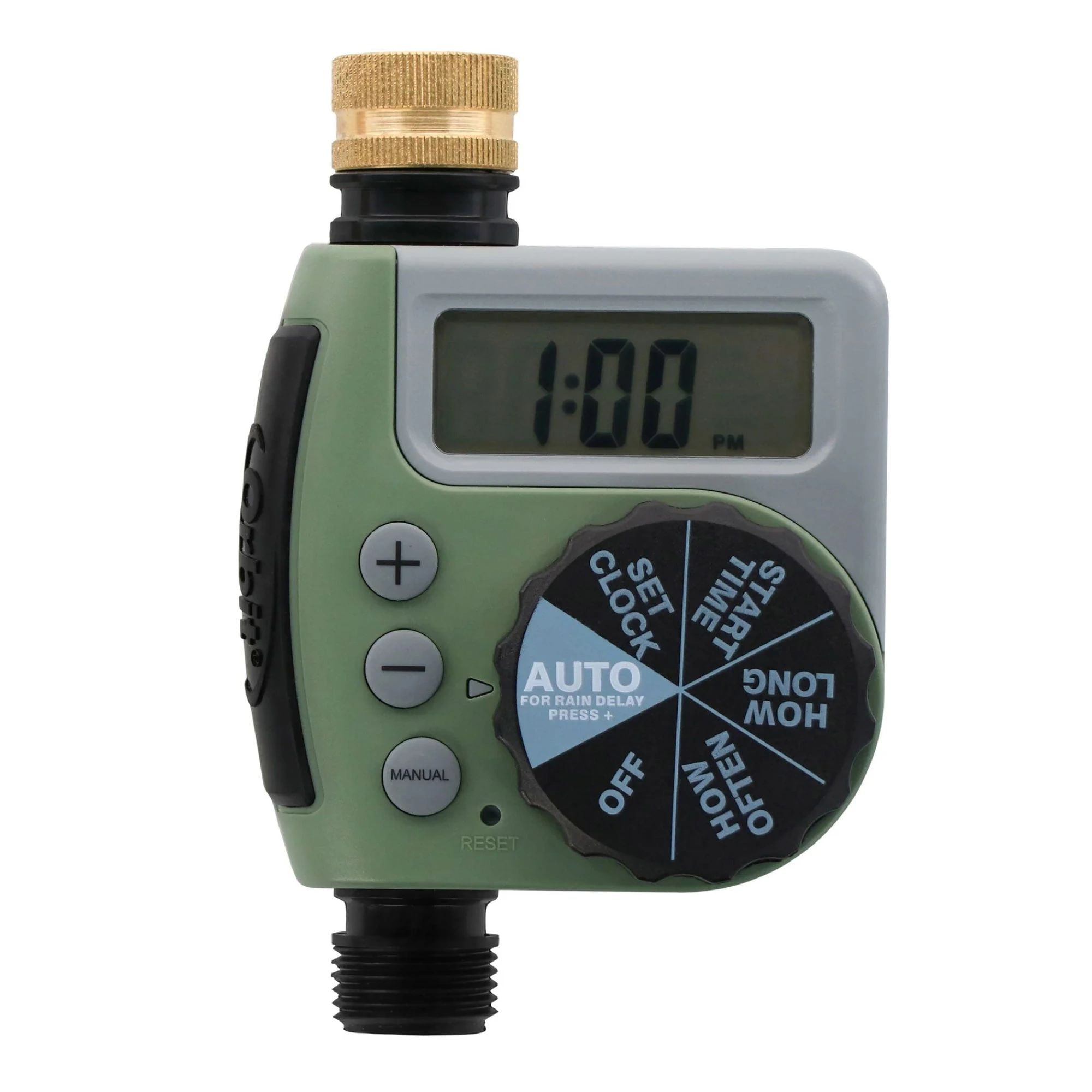 Orbit 1Outlet Programmable Hose Faucet Timer, Brass Swivel, Outdoor