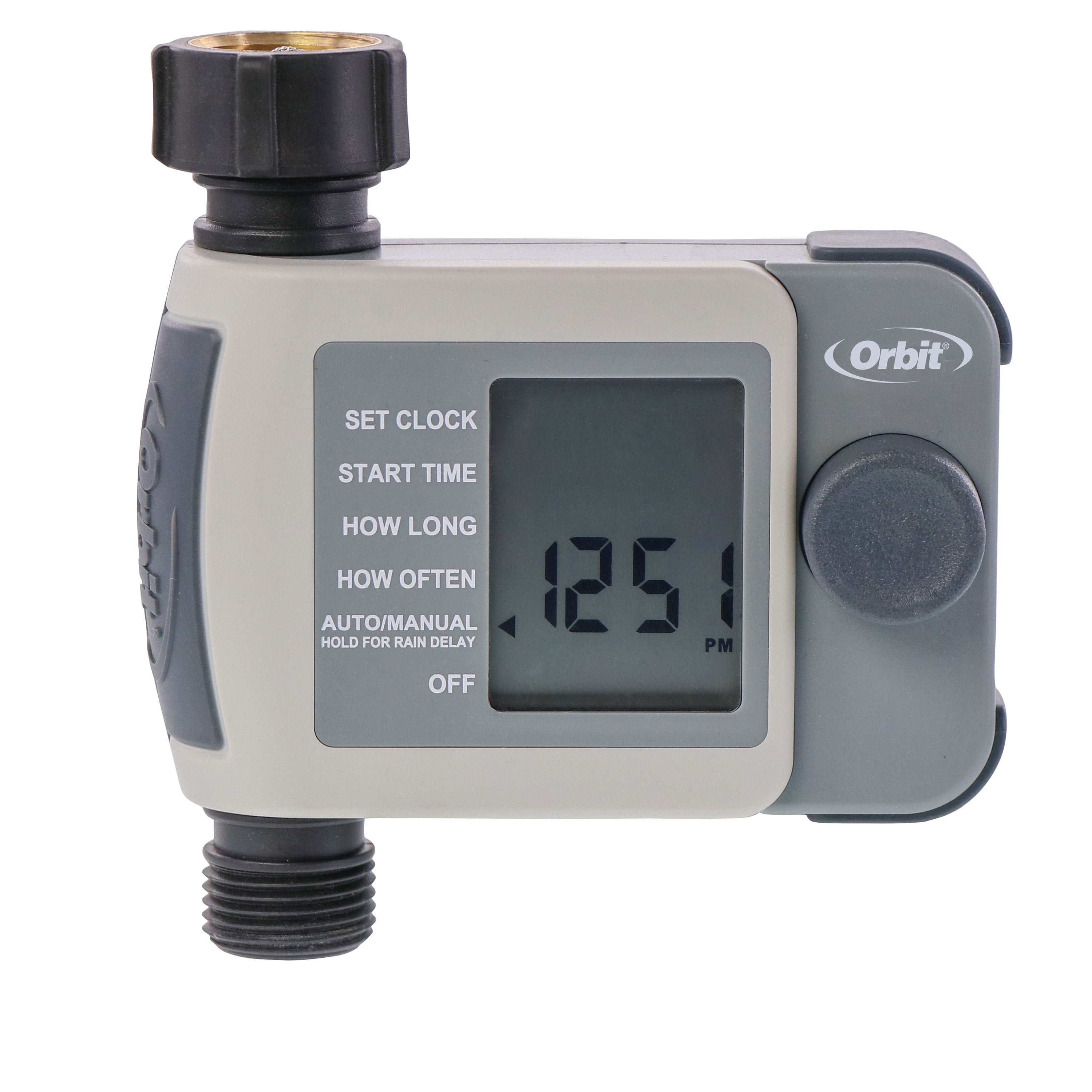 Orbit 1Outlet Programmable Hose Faucet Timer with Large LCD Display