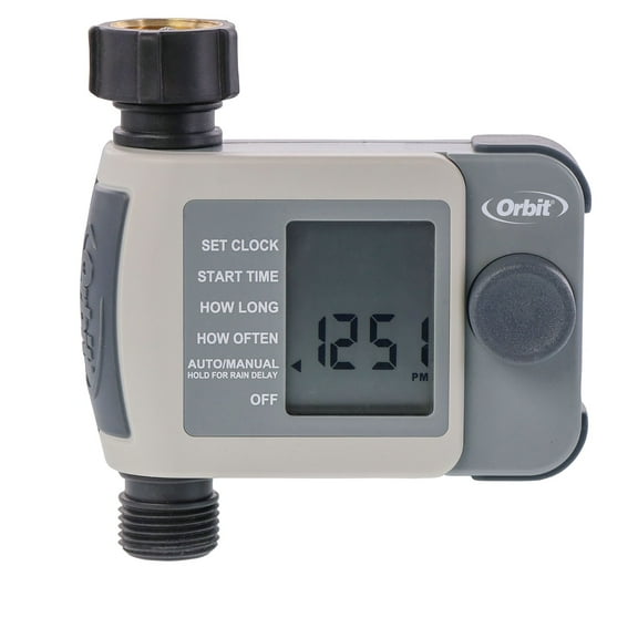 Orbit 1-Port Programmable Digital LCD Screen Outdoor Hose Faucet Timer