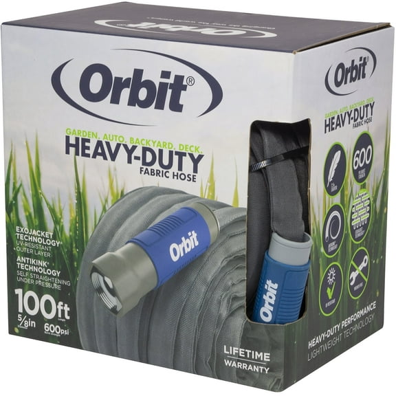 Orbit 100' x 5/8" Exojacket Heavy Duty Fabric Watering Hose