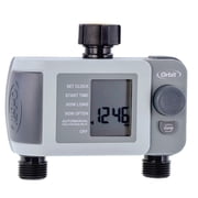 Orbit 2 Outlet, Programmable Digital Irrigation Watering Sprinkler Timer, for Outdoor Hose Faucet