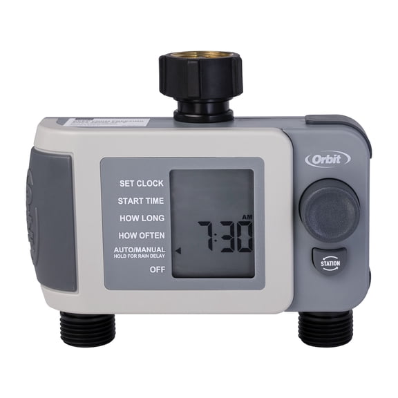 Open Box Orbit 2-Outlet Programmable Hose Faucet Timer
