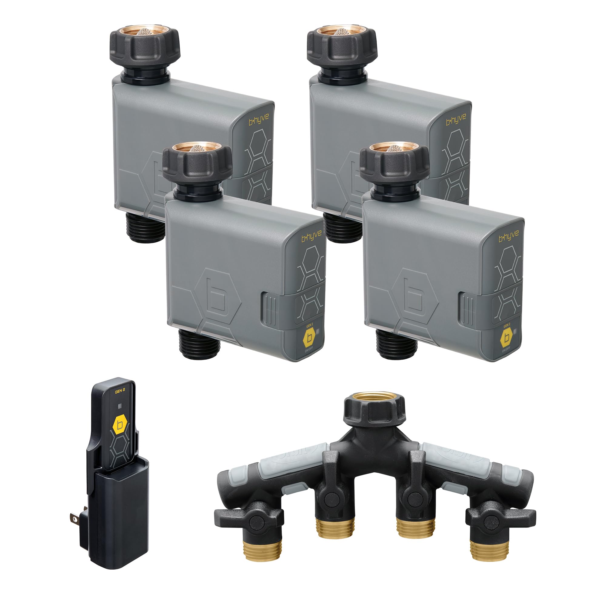 Orbit 21207 Bhyve Gen 2 Smart Hose Watering Timer, 4Pack with WiFi