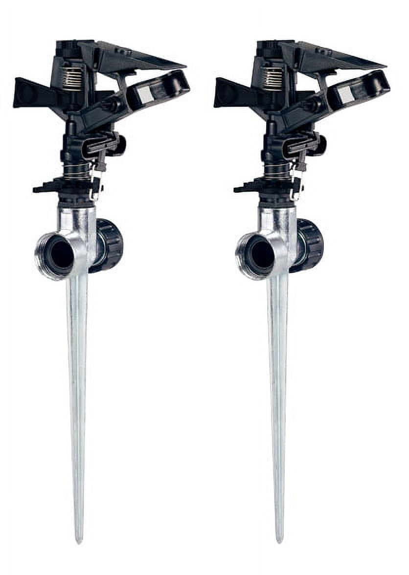 Orbit 2pk Plastic lawn Impact Sprinkler on Metal Spike - Garden & Yard Watering