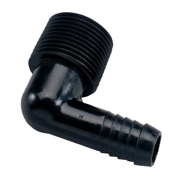 Orbit 3/4" Thread x 1/2" Barb Elbow Funny Flex Pipe Sprinkler Fitting - 37162