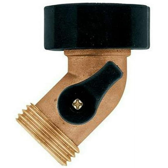 Orbit 3/4 in. Brass Threaded Gooseneck Coupling w/Shut-Off