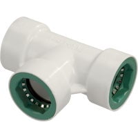 Orbit PVC-Lock Tee Connector - 3/4" Dia, Plastic PVC Pipe Tee Connector