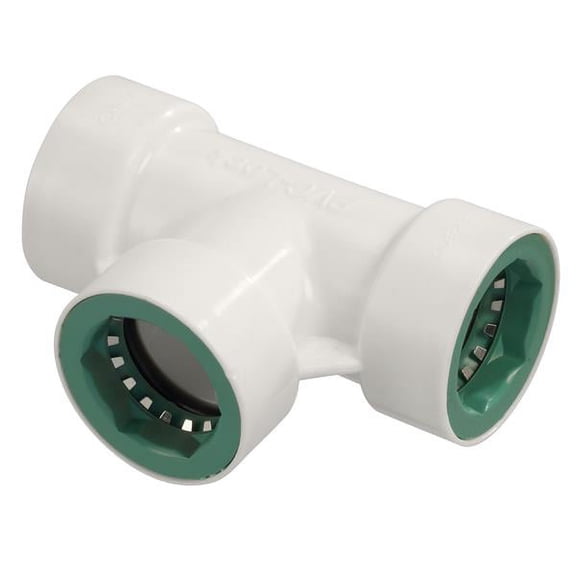 Orbit 34770 Push-On-Fitting PVC-Lock Tee, 3/4", Each