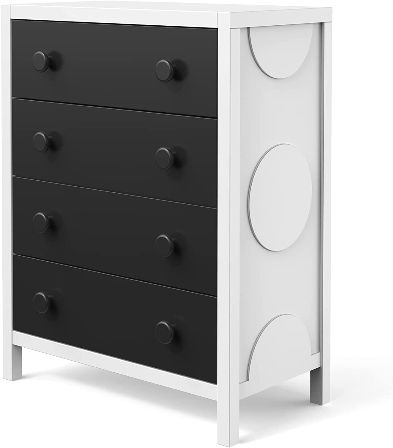 Orbit 4 Drawer Dresser for Nursery or Bedroom, Plenty of Storage, Anti