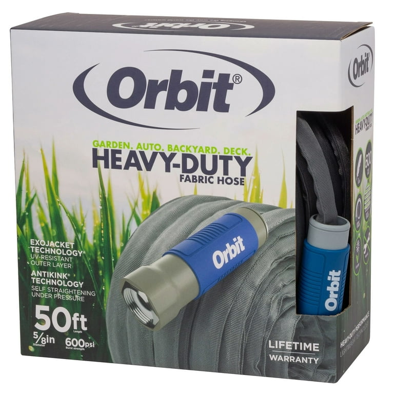 Orbit 50' Exojacket Heavy-Duty Fabric Hose with AntiKink