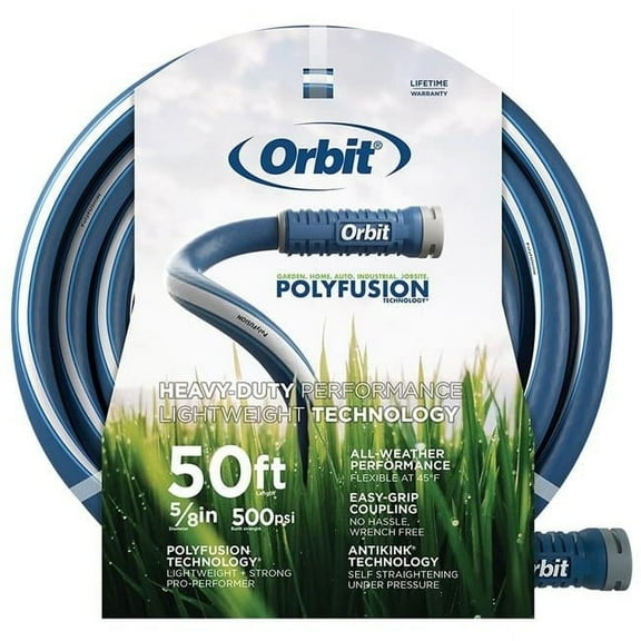 Orbit 50' x 5/8" Polyfusion Outdoor Watering Hose