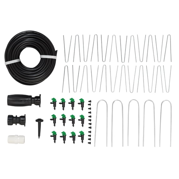 Orbit 52-Pc. Garden Drip Water Kit, w/Drippers & Fittings; Waters up to 64 Sq. ft.; Fishbone Pattern