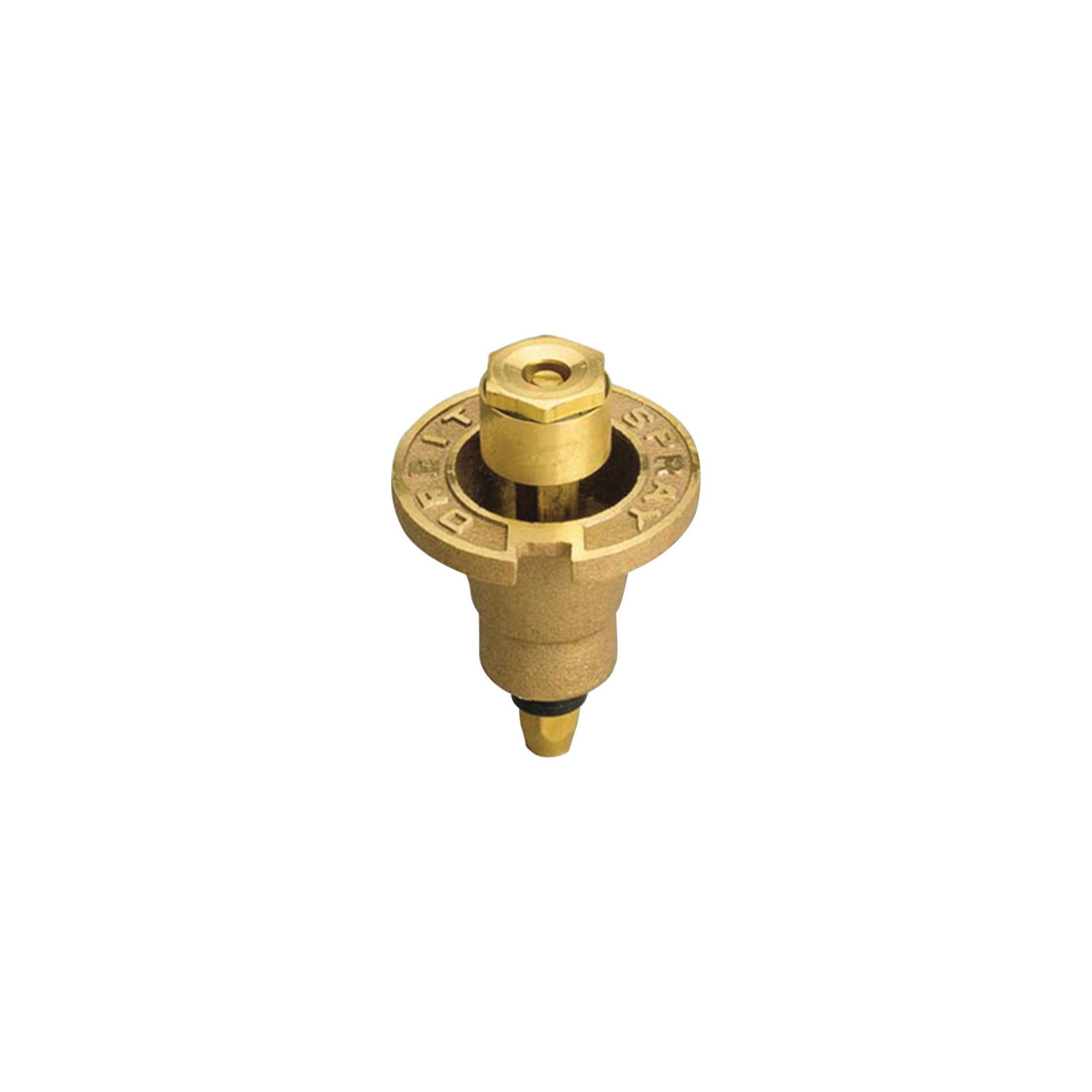 Orbit 54071 Sprinkler Head with Nozzle, 1/2 in Connection, FNPT, 15 ft,  Brass 