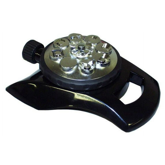 Orbit 8 Pattern Adjustable Lawn Watering Sprinkler with Aluminum Base - 58256N