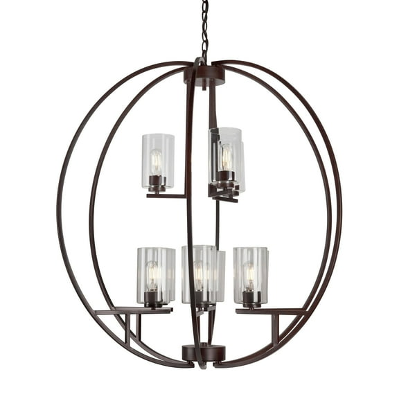 2720-09-32-Forte Lighting-Orbit - 9 Light 2-Tier Chandelier In Transitional Style-38 Inches Tall and 36 Inches Wide     -Traditional Installation