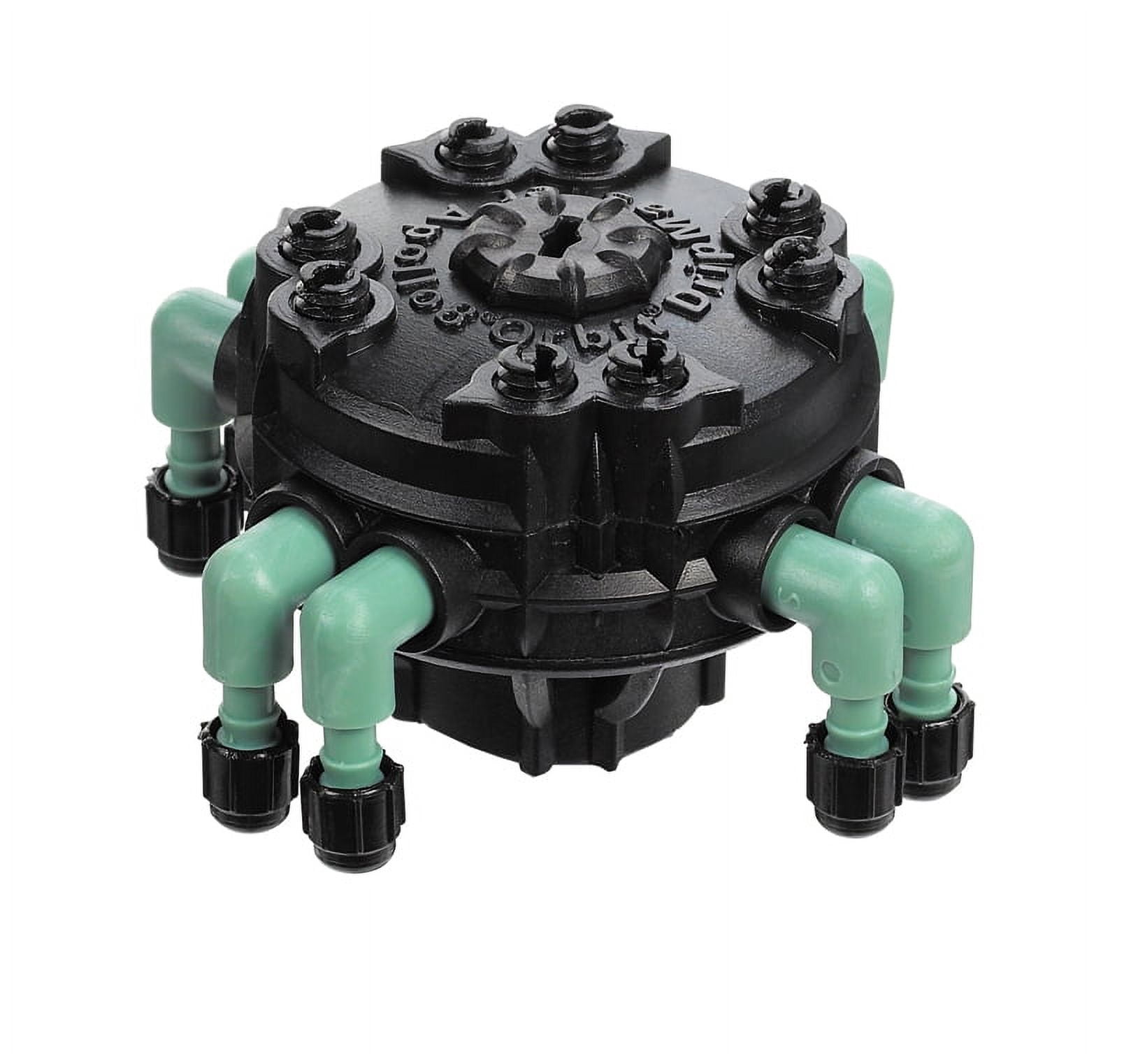 Orbit Adjustable Flow 8-Port Drip Irrigation Manifold for 1/4" Tube - 61008P