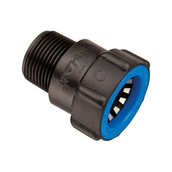 Orbit Blu-Lock 3/4 in. Push T X 1/2 in. D MPT Adapter