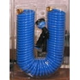 thumbnail image 1 of Orbit Blue 50' Coil Hose with 6 Pattern Spray Nozzle Coiled Water Hose - 27891, 1 of 2