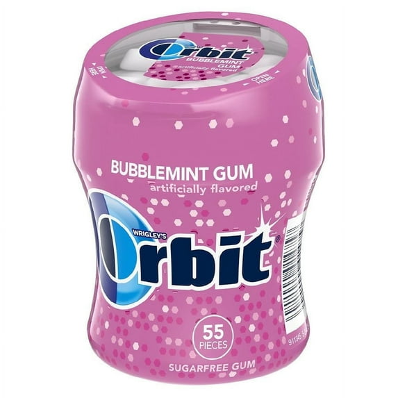 Orbit Bubblemint Sugar Free Chewing Gum Bubblemint55.0eaPack of 2