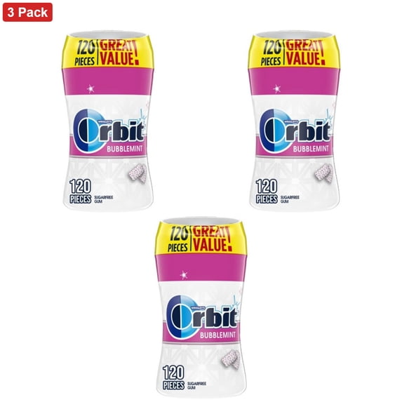 Orbit Bubblemint Sugar Free Gum - 120ct