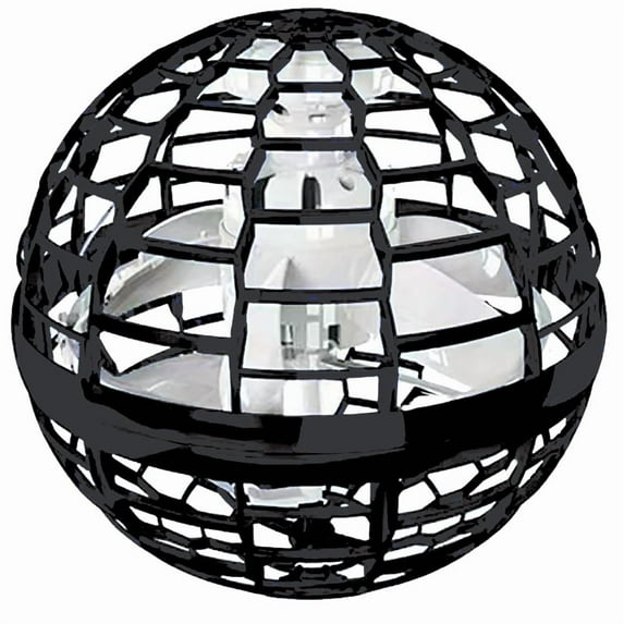 Orbit Catch Glowing Drone Toy - Black