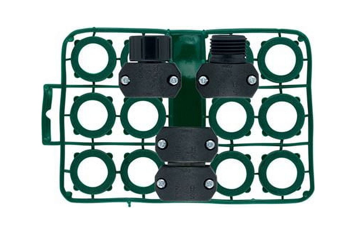Black Plastic Garden Hose Repair Kit with Washers
